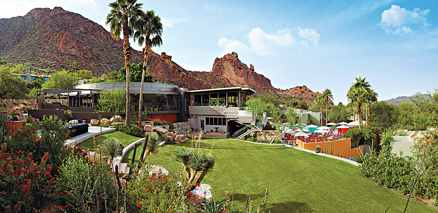 Sanctuary Camelback Mountain Resort and Spa offers 109 casitas and suites, and eight private villas spread across 53 acres.