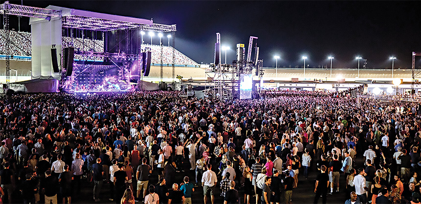 While large-scale events can be hybrid, nothing beats the experience — such as a concert, pictured — of being at the event in person.