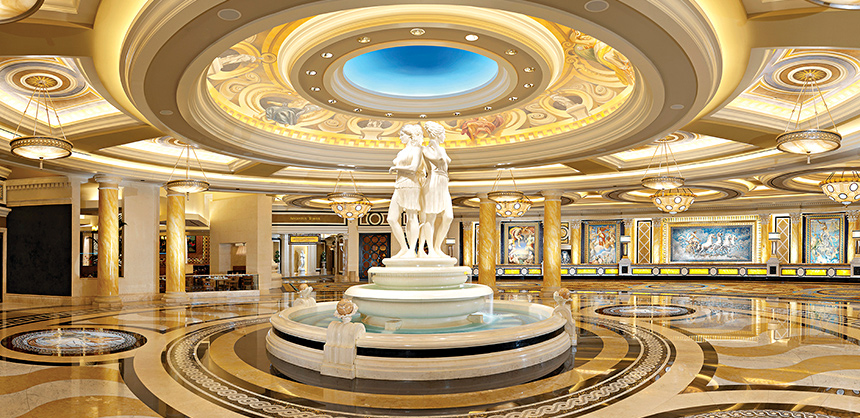 Caesars Palace has embarked on a multimillion-dollar renovation of its original main entrance, including the resort’s main casino and porte cochère, with redesigned gaming areas and a new lobby bar.
