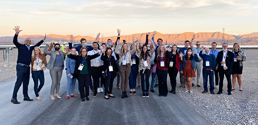 IMEX America 2021 attendees tour the MGM Resorts Mega Solar Array, learning about the hospitality industry’s largest direct-connect renewable energy project in the world.