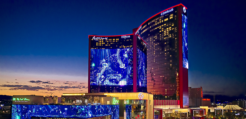 Resorts World Las Vegas offers 250,000 sf of flexible meetings space, a 23,000-sf Strip-facing ballroom and 50 meeting rooms.