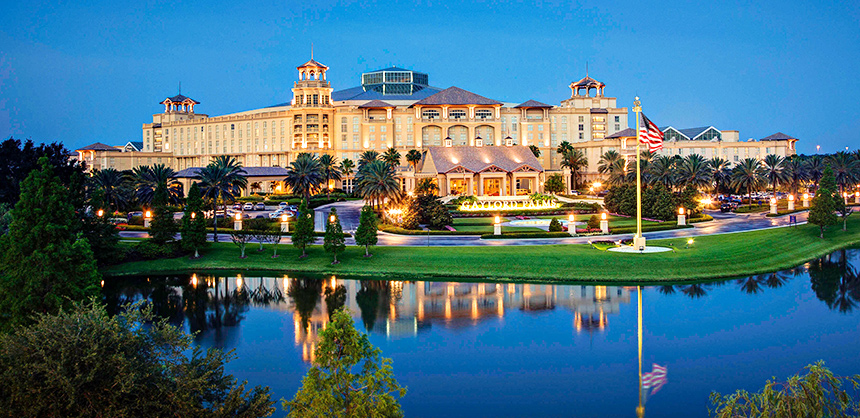 Gaylord Palms Resort & Convention Center now offers more than 500,000 sf of meetings space. Courtesy of Gaylord Palms Resort & Convention Center