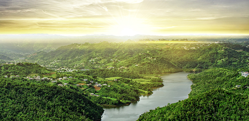 Some of the many experiences on the island include helicopter tours. Courtesy of Discover Puerto Rico