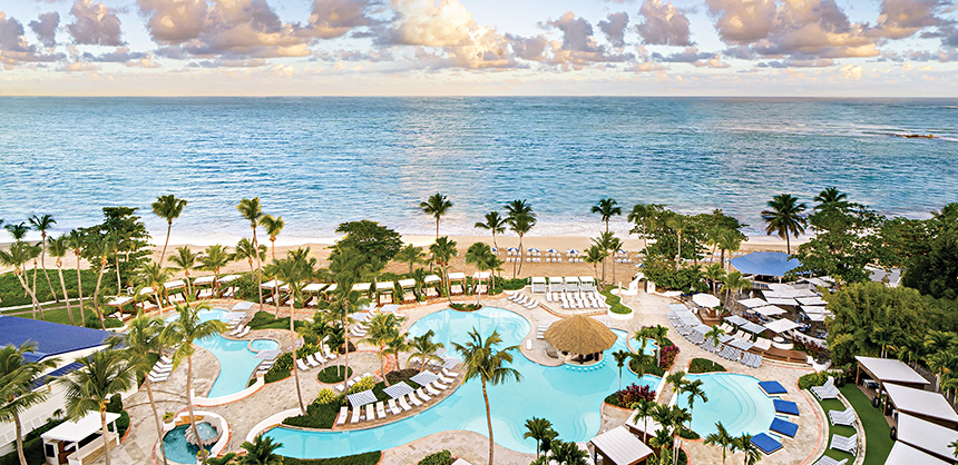 Fairmont El San Juan Hotel offers 30,000 sf of versatile indoor/outdoor meetings space, a ballroom, theater and nine meeting rooms. Courtesy of Discover Puerto Rico