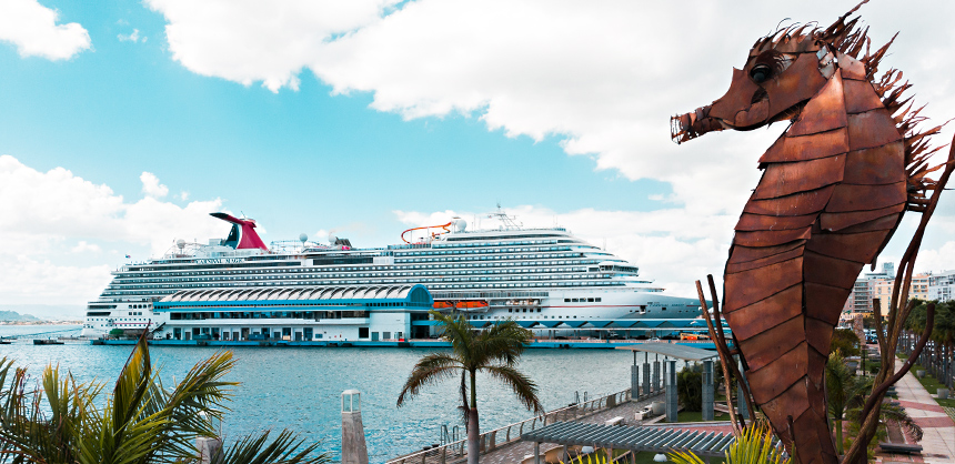 Pictured, a cruise ship in Old San Juan. In celebration of San Juan’s 500th anniversary, a new walking tour can teach attendees the island's history. Photo by Omark Reyes / Discover Puerto Rico
