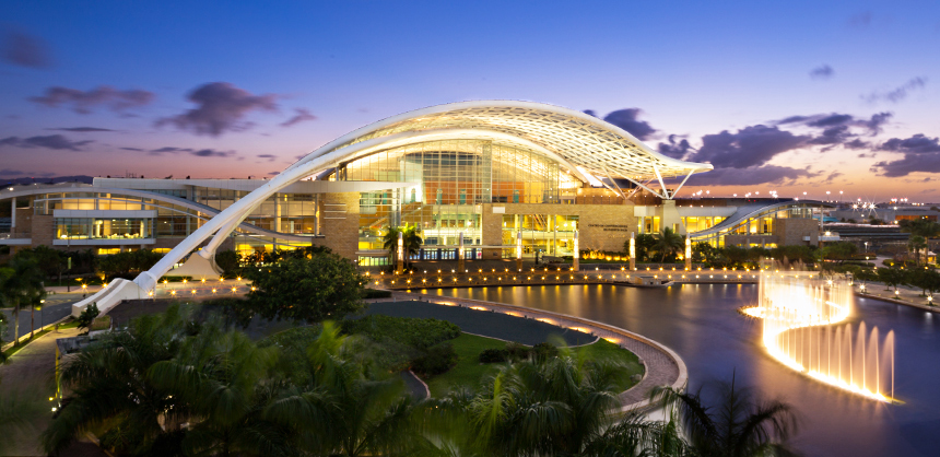 The Puerto Rico Convention Center, above, is considered the most technologically advanced facility in the Caribbean. Courtesy of Discover Puerto Rico