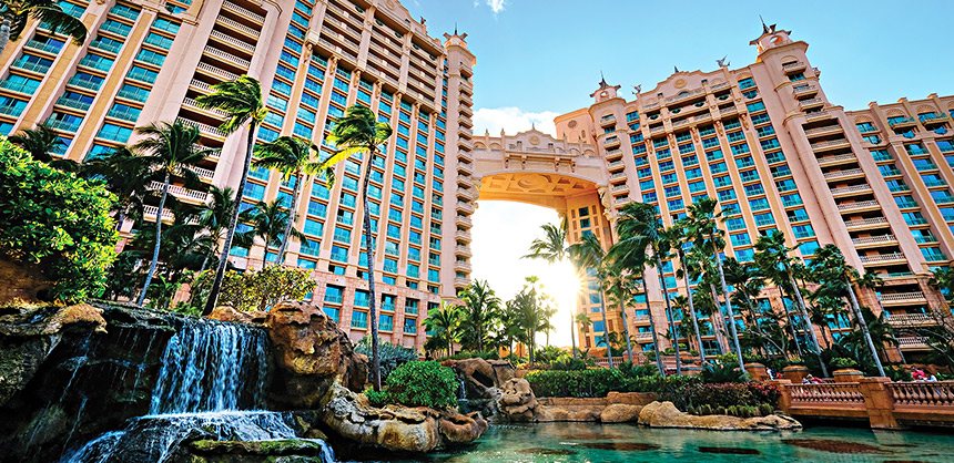 Atlantis, Paradise Island offers more than 500,000 sf of meeting space, a casino, golf course, retail complexes, more than 20 restaurants, an aquarium and the largest water park in the Bahamas.