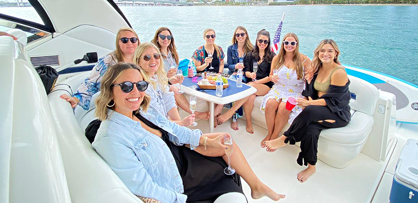 Boats are excellent for hosting small incentives, meetings and executive retreats. Courtesy of Val Streif