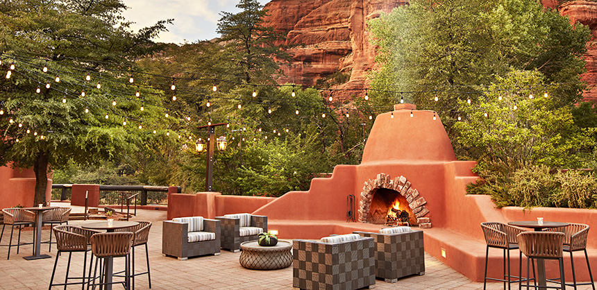 Enchantment Resort in Sedona offers a variety of flexible event spaces. The 5,100-sf Anasazi Ballroom can fit up to 320 people seated at tables and more than 500 guests theater-style.