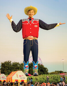 ‘Big Tex’ greets visitors to the annual State Fair of Texas, which started in 1886 and has been held nearly every year since. Courtesy of Visit Dallas