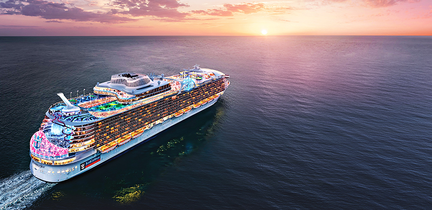 Royal Caribbean’s Wonder of the Seas took its maiden voyage earlier this year. It’s one of five Oasis Class ships in the Royal Caribbean fleet. Courtesy of Royal Caribbean International