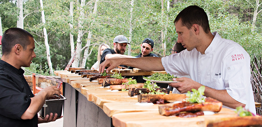 At Grand Hyatt Vail in Colorado, sustainability, with an emphasis on locally sourced ingredients, is a trend right now in meetings and events. Courtesy of Dilyana White