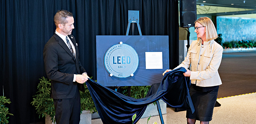 The New Orleans Ernest N. Morial Convention Center is LEED-certified, Gold. Courtesy of Michael Sawaya