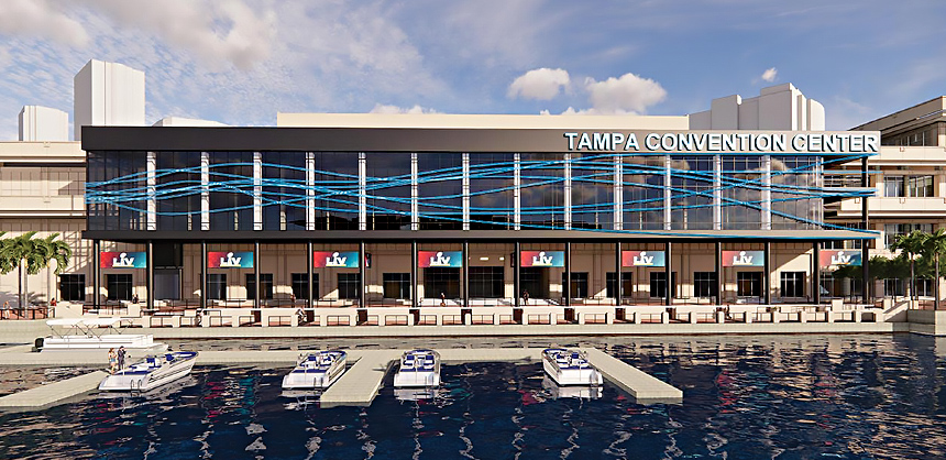 The Tampa Convention Center is expanding its waterfront meeting space.  Courtesy Photo