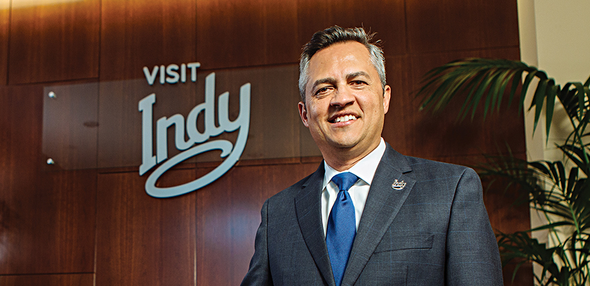 Leonard Hoops, President & CEO of Visit Indy, says the city hosts “something pretty much every week that is a borderline citywide event or full citywide.” Courtesy Photo