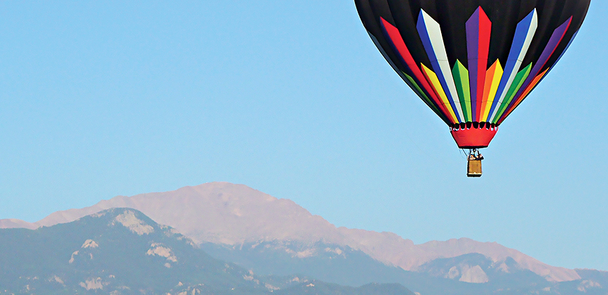 Colorado Springs offers an array of activities, including hot-air balloon rides. Courtesy photo