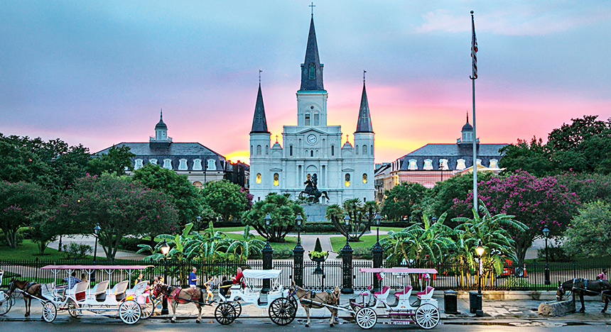The iconic St. Louis Cathedral in Jackson Square. Photo by Rebecca Todd