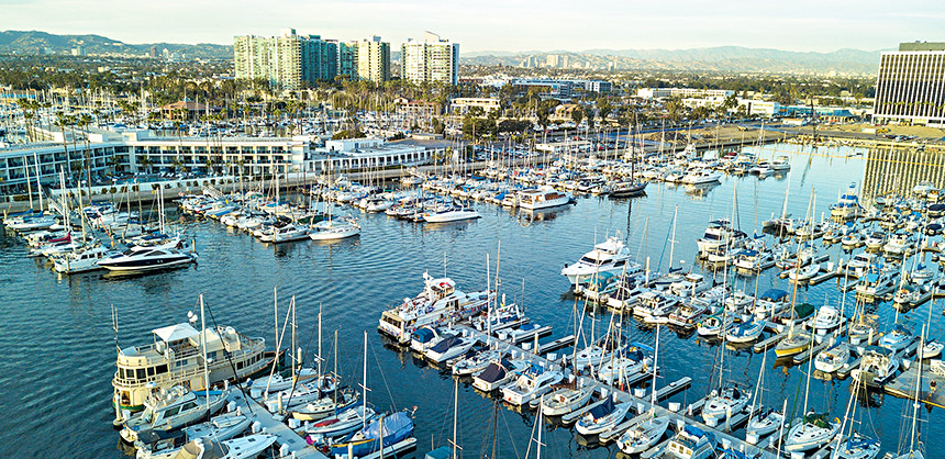 Marina del Rey is appealing both to high-end corporate business groups as well as to tech industry giants that want a laid back, but trendy meetings destination. Photo by Bryan Alano / Courtesy of Visit Marina del Rey