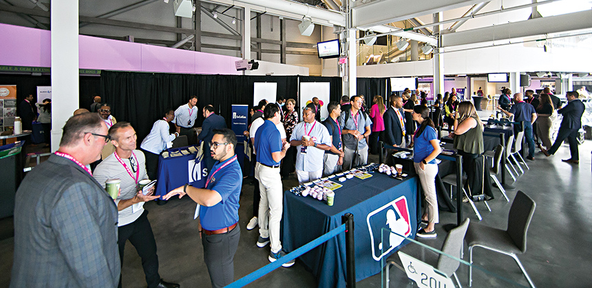 Networking at the Southern California Minority Supplier Development Council’s B3 Conference at SoFi Stadium. Courtesy of Amanda Ma