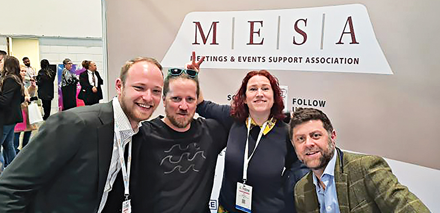 Meetings & Events Support Association (MESA) employees, like those pictured here at Confex 2023, understand the importance of valuing the voice of younger generations. Courtesy Photo