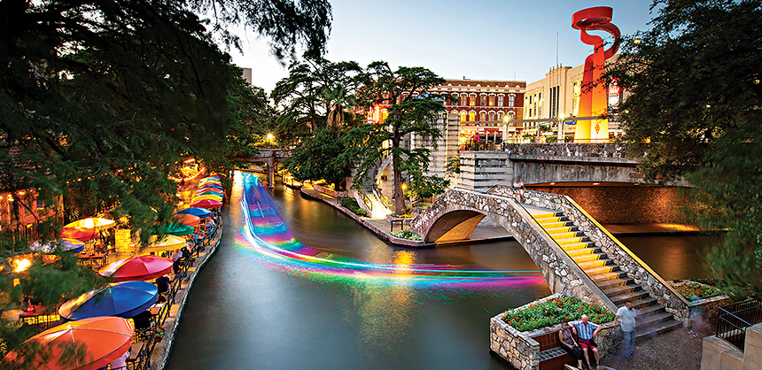 In San Antonio, the River Walk, the state’s No. 1 attraction, is full of dining, shopping and cultural experiences. Courtesy of Lance Wheeler