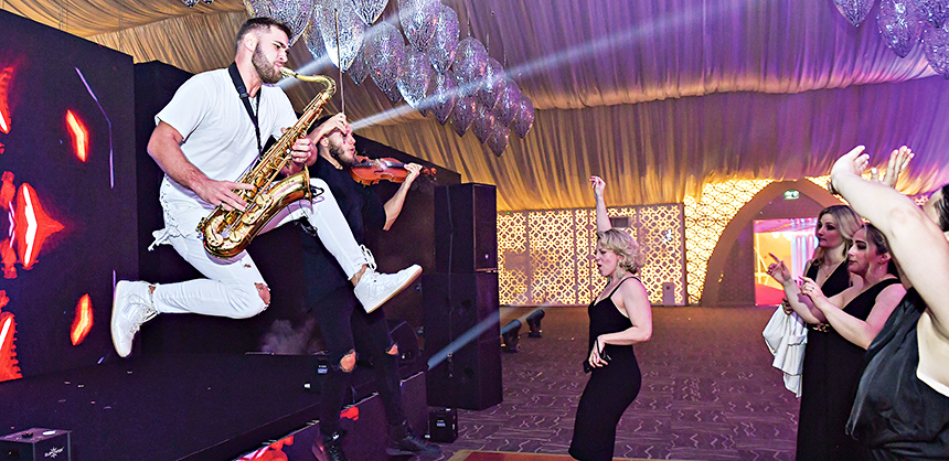 Matching the entertainment to the event is essential, and having the right partner to work with makes planning much simpler. Courtesy of Global DMC Partners
