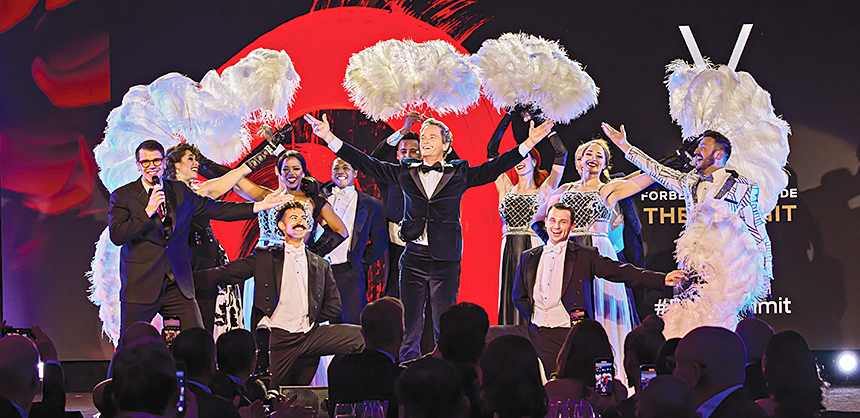 The Forbes Travel Guide 2023 Summit was hosted by Neil Patrick Harris and held at Resorts World Las Vegas. Resorts World provides 250,000 sf of meeting and banquet space. Photo by Darren Hardy