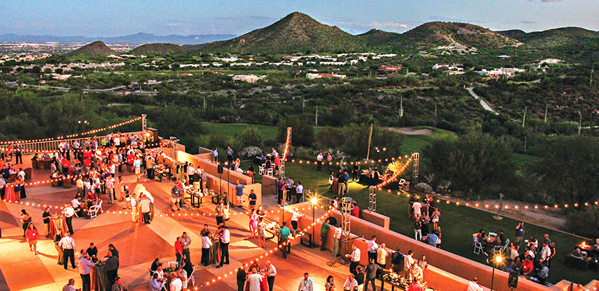 The Ania Terrace at JW Marriott Starr Pass Resort provides a scenic outdoor 15,000 sf of space for meetings. Courtesy of Mo Calderon / Visit Tucson
