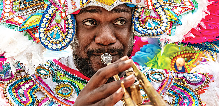 Atlantic Paradise Island offers five hotels in one resort and plenty of amenities. Attendees can win big at the casino, make a splash in the 141-acres aquaventure water park, swim with the dolphins in Dolphin Cay, enjoy a Junkanoo band (pictured) and more. Courtesy Photo