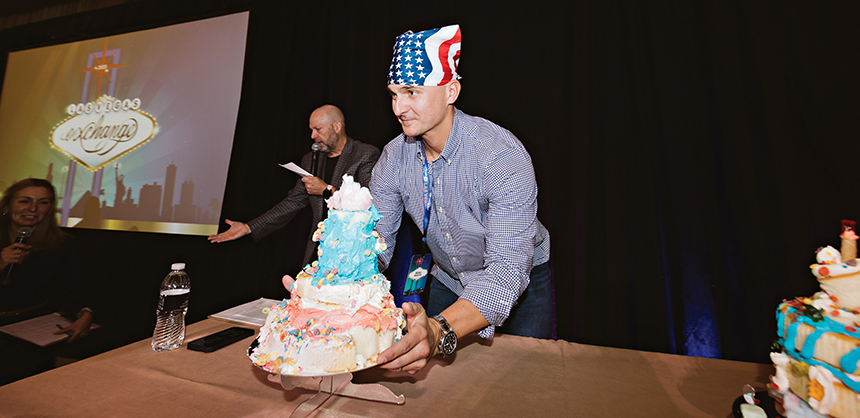 Events can be interactive, like bringing in a celebrity chef and having groups compete for the best decorated cake, like at this Exchange event for which Imprint Events Group produced the team building. Photo by Garrett Lobaugh
