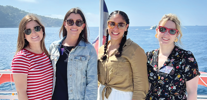 Millenials desire more variety in trip destinations. Pictured: Sales incentive winners and Brightspot program managers enjoying a group yachting experience. Courtesy of Brightspot Incentives & Events