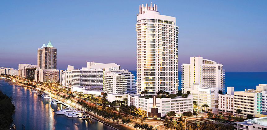 The elegantly designed Fontainebleau Miami Beach is a cultural landmark not far from the Art Deco District in South Beach, a coastal environment that glitters with trendy nightlife, luxury oceanfront hotels and fine dining.  Courtesy Photo