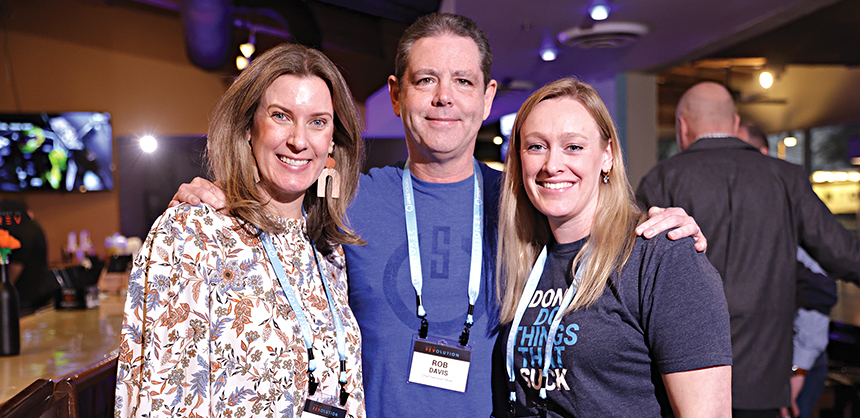 Attendees at Critical Start’s internal sales kickoff event (above) loved Hilton Dallas/Plano Granite Park for its meeting spaces, the boardwalk and convenient location. Photos Courtesy of Harmland Visions