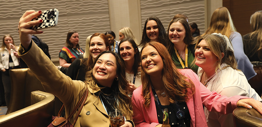 Meeting in person is still the best for networking and creating relationships. Pictured: Attendees at PCMA 2024 Convening Leaders. Courtesy of PCMA