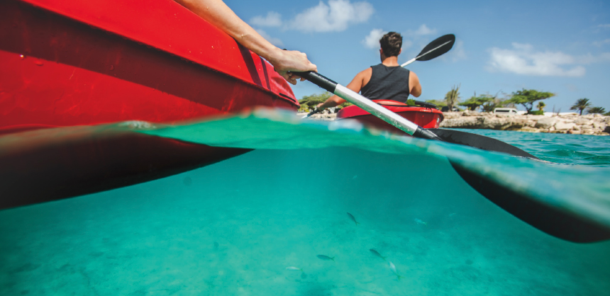 The Caribbean is made for adventure, from kayaking and snorkeling to off roading, horseback riding and more. Photo credit: Aruba Tourism Authority