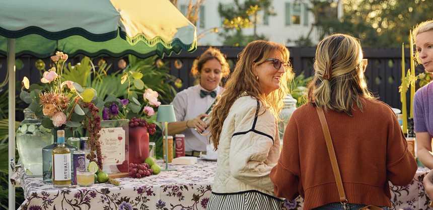Sipland created a no-alcohol bar for The Dunlin’s Visiting Master event at The Dunlin’s serene Aster Spa.