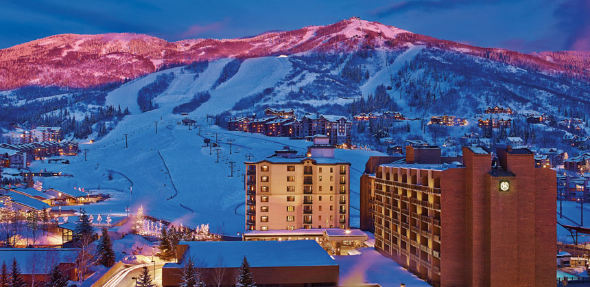 Several hotels in Steamboat Springs have ski in and out access to ski resort.