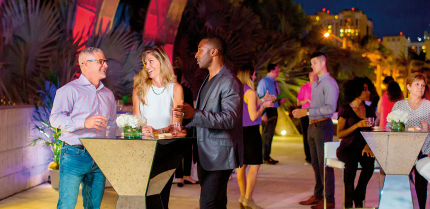 The Palm Beach County Convention Center, in West Palm Beach, has a total of 350,000 sf of space across from The Square, which has restaurants, shopping and more.