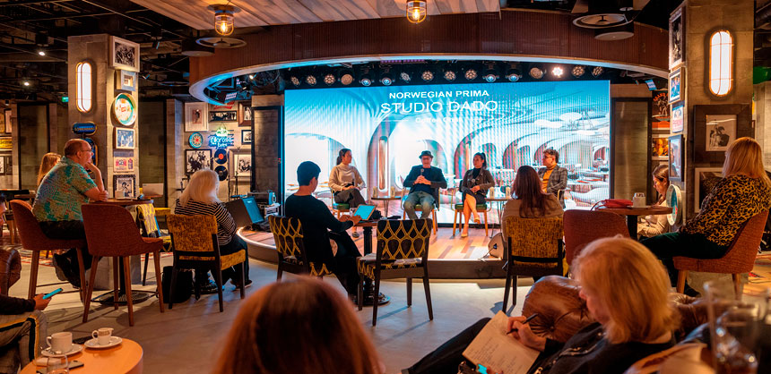 Norwegian Cruise Line passengers are seeking curated live opportunities like private receptions. Photo credit: Norwegian Cruise Line