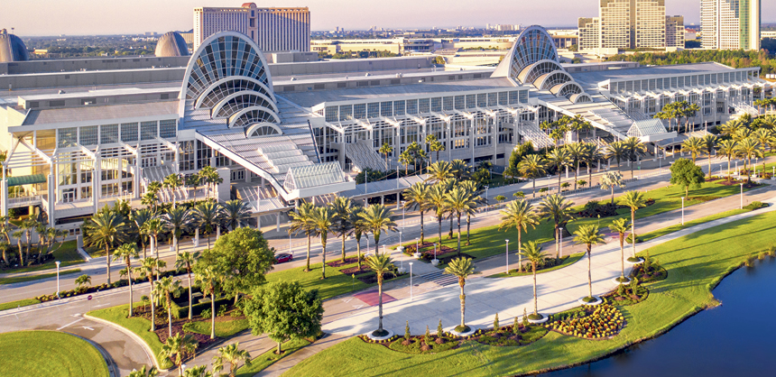 The Orange County Convention Center (OCCC) embarked on a $560-million expansion project that will bring an additional 44,000 sf of meeting space and a 100,000-sf ballroom to the North-South Building. Construction is expected to finish in 2029.