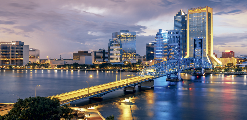 Jacksonville, which is the most affordable larger meeting city in the state, offers a vibrant riverfront downtown, miles of white sand beaches, world-class golf, shopping and dining.