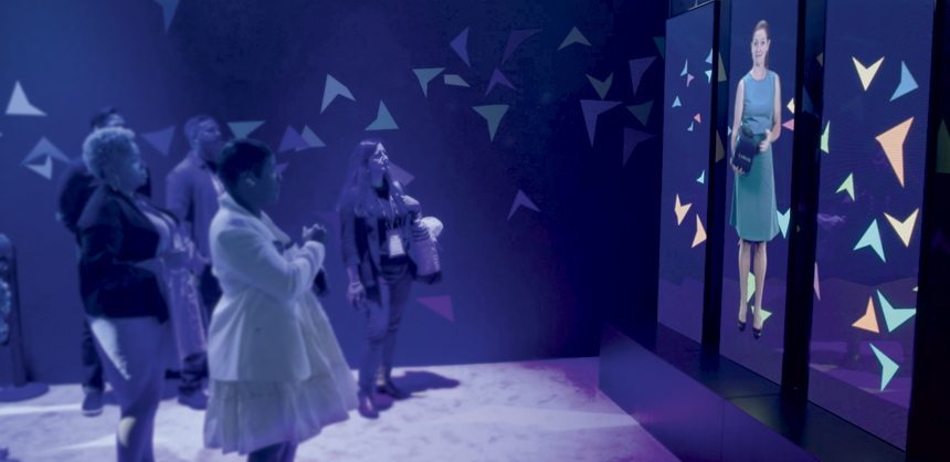 At IMEX America last year, Encore used LED banners to engage attendees. LED banners can be used to showcase sponsor branding, real-time updates and immersive scenic elements.