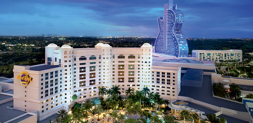 The iconic guitar hotel serves as a beacon to all those seeking great entertainment, fine dining and lively gaming at the Seminole Hard Rock Hotel & Casino Hollywood. Photo courtesy of Costea Photography, Inc.