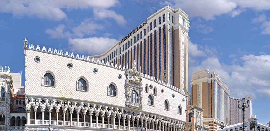 The Venetian Resort Las Vegas offers an authentic gondola ride indoors, as well as extensive shopping, restaurants and more.