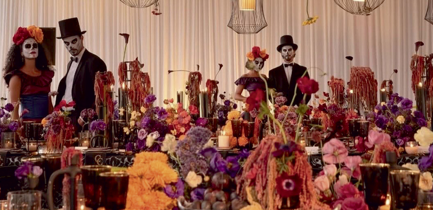 Inspired by Dia de los Muertos and the James Bond film “Spectre,” Brigade Events created a sense of mystery at this event in Mexico. Photo courtesy of Israel Palacios /@israhyperactif