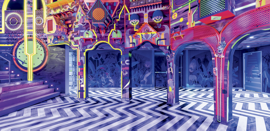 The Meow Wolf Denver’s Convergence Station in Colorado offers a multisensory interactive experience with event spaces that can fit up to 1500 attendees.