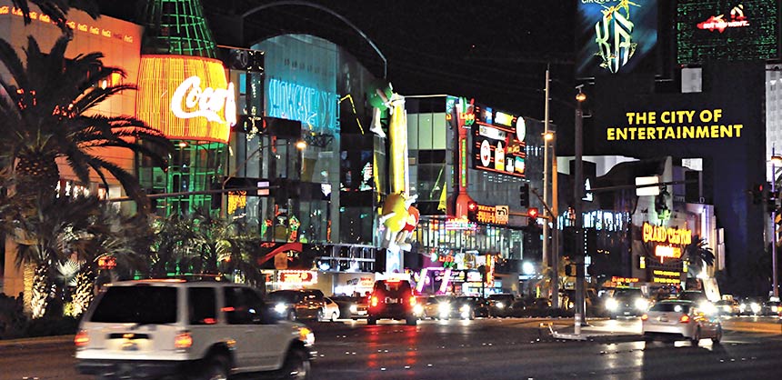 The Las Vegas Strip.