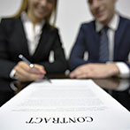 Signing contract