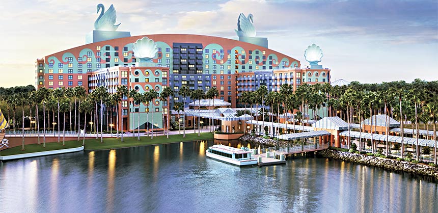 Meeting groups at the Walt Disney World Swan and Dolphin Hotel are minutes from both Disney and the boardroom.