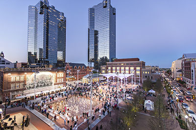 Sundance Square Plaza grand opening.